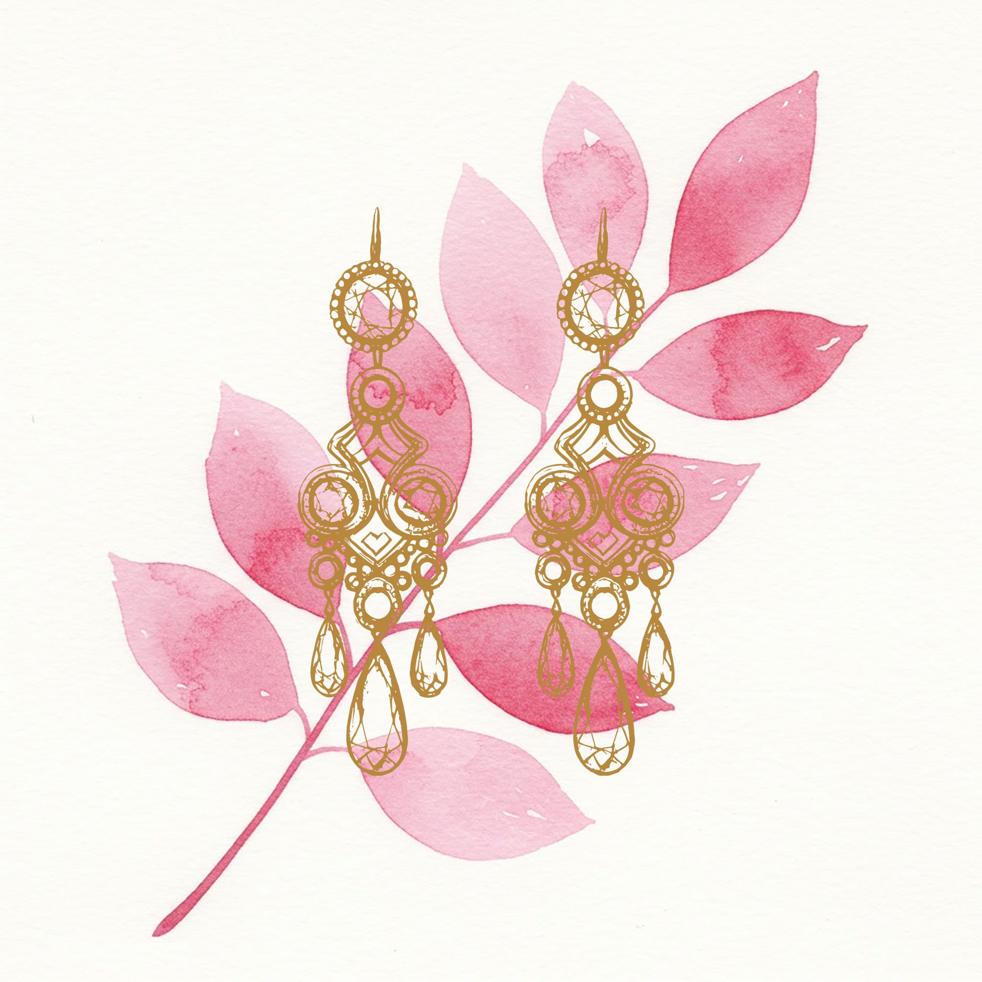 Chandelier Earring Sketch Vol.1 (Set of 8) - Image 6