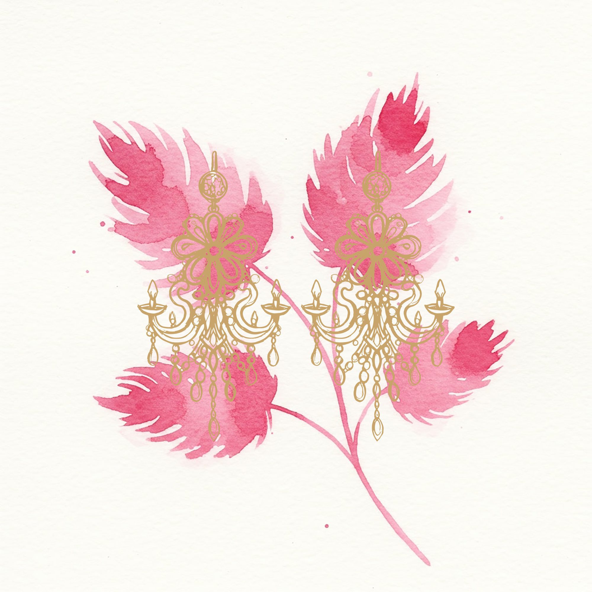 Chandelier Earring Sketch Vol.1 (Set of 8) - Image 8