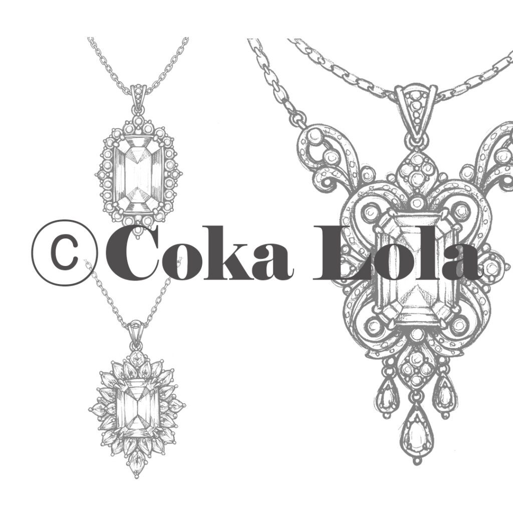 Elegant Pendant Sketch Vol.1 (Set of 10)