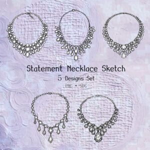 Statement Necklace Sketch Vol.2 (Set of 5)