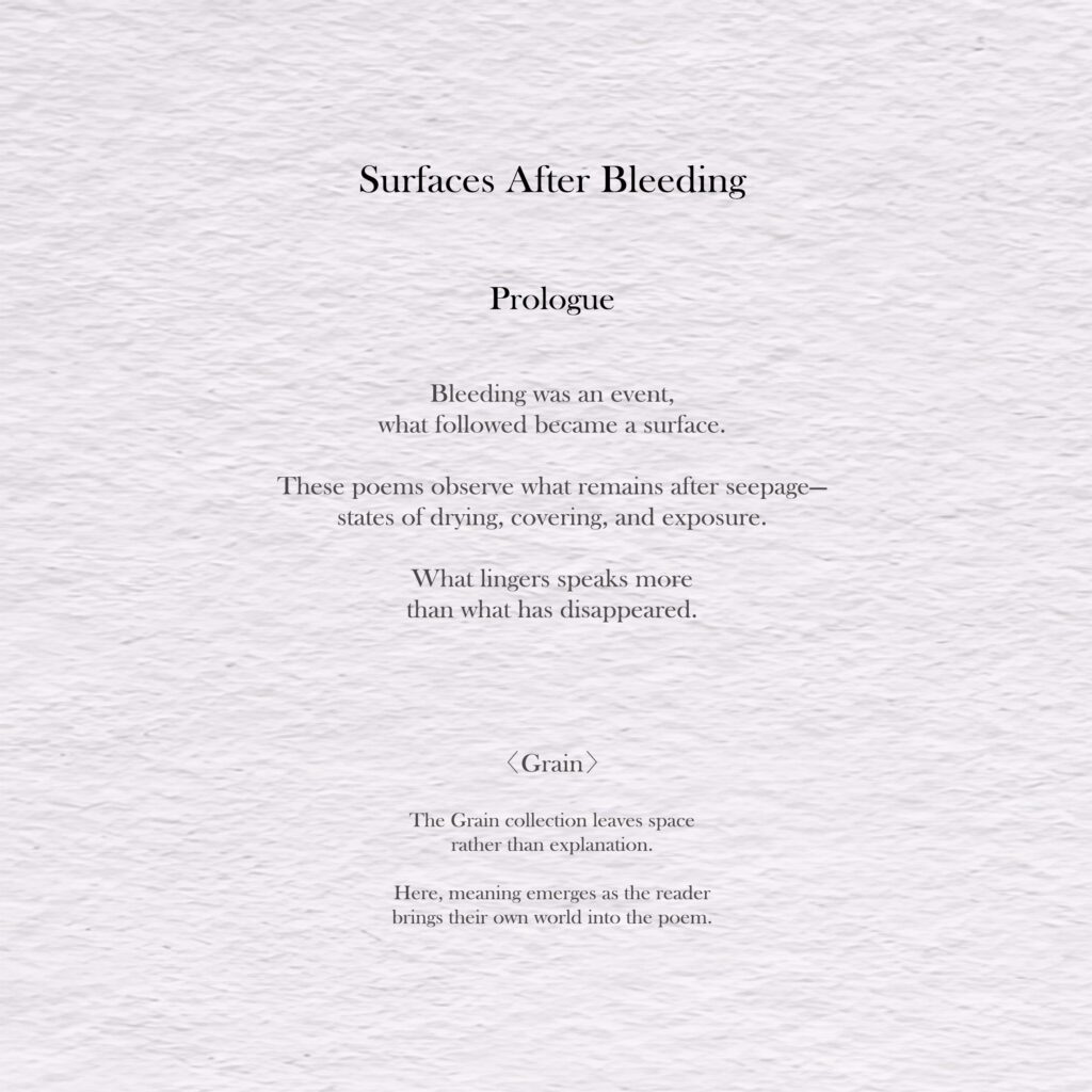 Surfaces After Bleeding - Grain